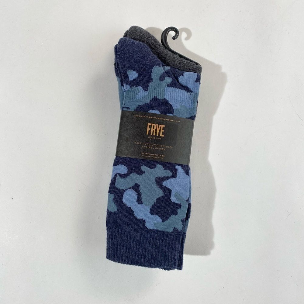 Frye 2 pack NWTs camo half cushion crew socks
